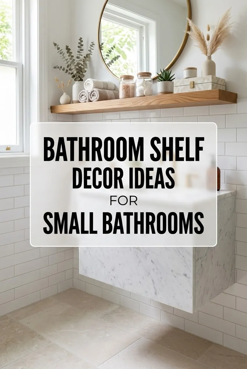 Bathroom Shelf Decor Ideas for Small Bathrooms