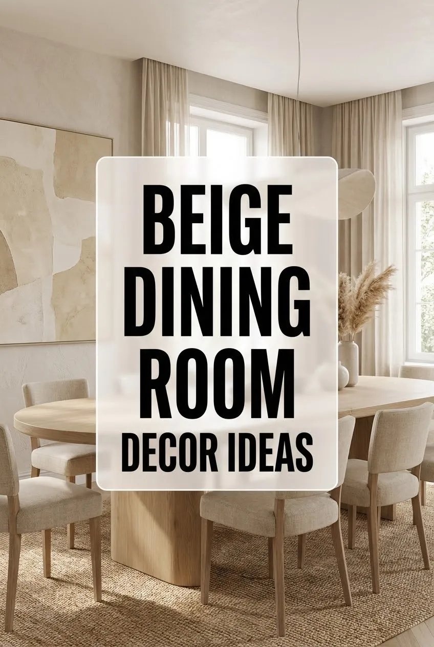 Beige Dining Room Decor Ideas