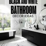 Black and White Bathroom Decor Ideas