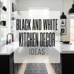 Black and White Kitchen Decor Ideas