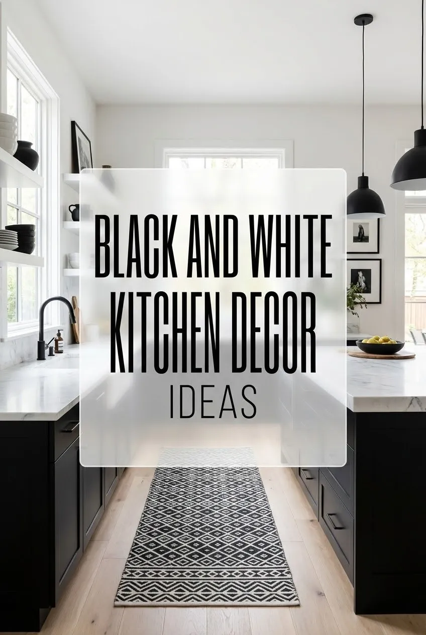 Black and White Kitchen Decor Ideas