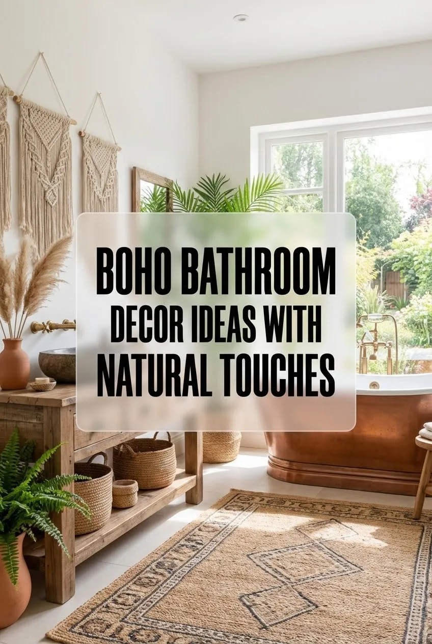 Boho Bathroom Decor Ideas with Natural Touches