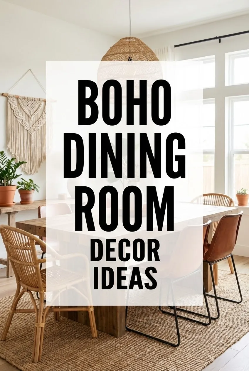 Boho Dining Room Decor Ideas