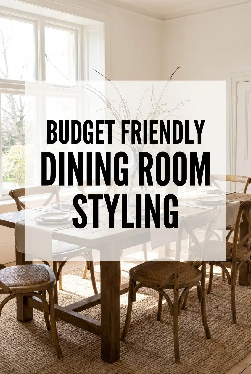 Budget Friendly Dining Room Styling