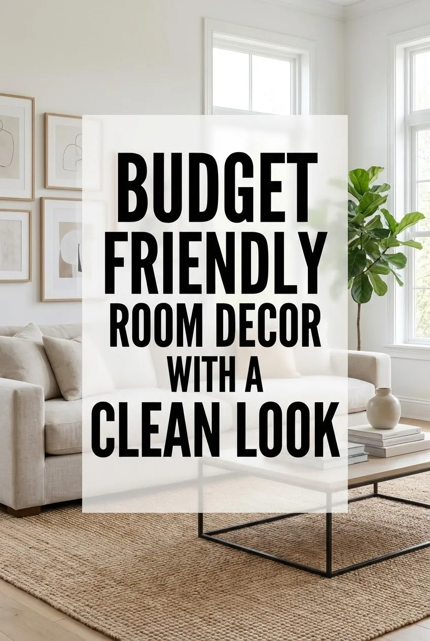 Budget Friendly Room Decor with a Clean Look