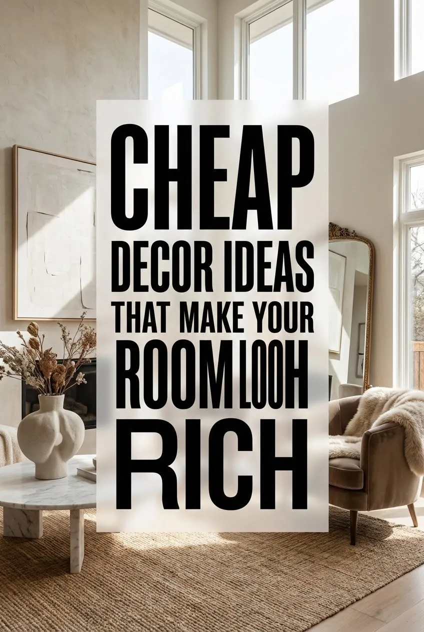 Cheap Decor Ideas That Make Your Room Look Rich