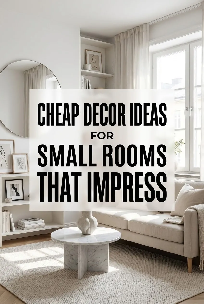 Cheap Decor Ideas for Small Rooms That Impress