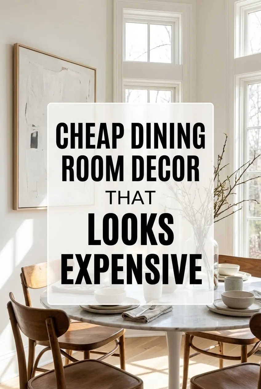 Cheap Dining Room Decor That Looks