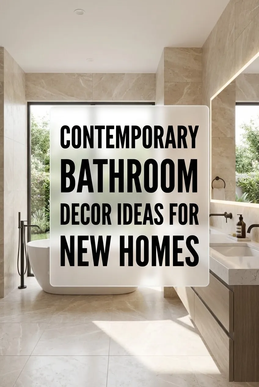 Contemporary Bathroom Decor Ideas for New Homes