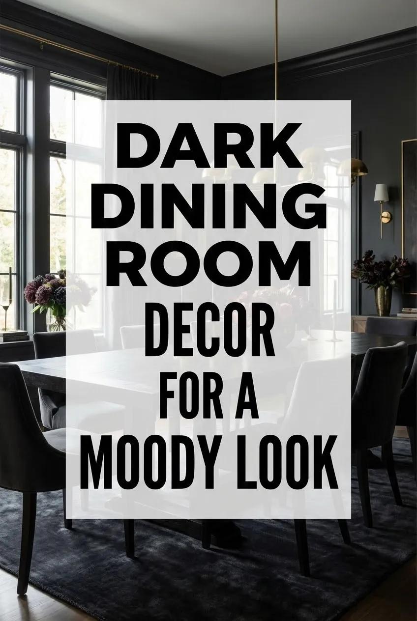 Dark Dining Room Decor for a Moody Look