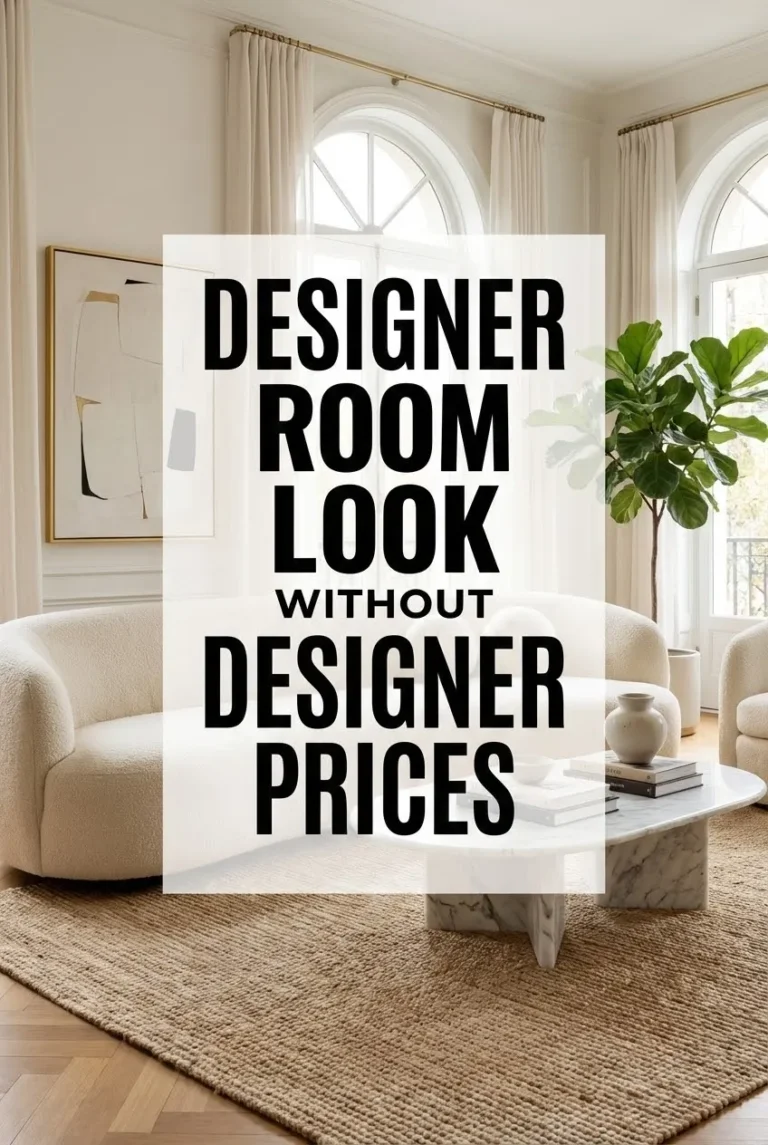 Designer Room Decor Look Without Designer Prices
