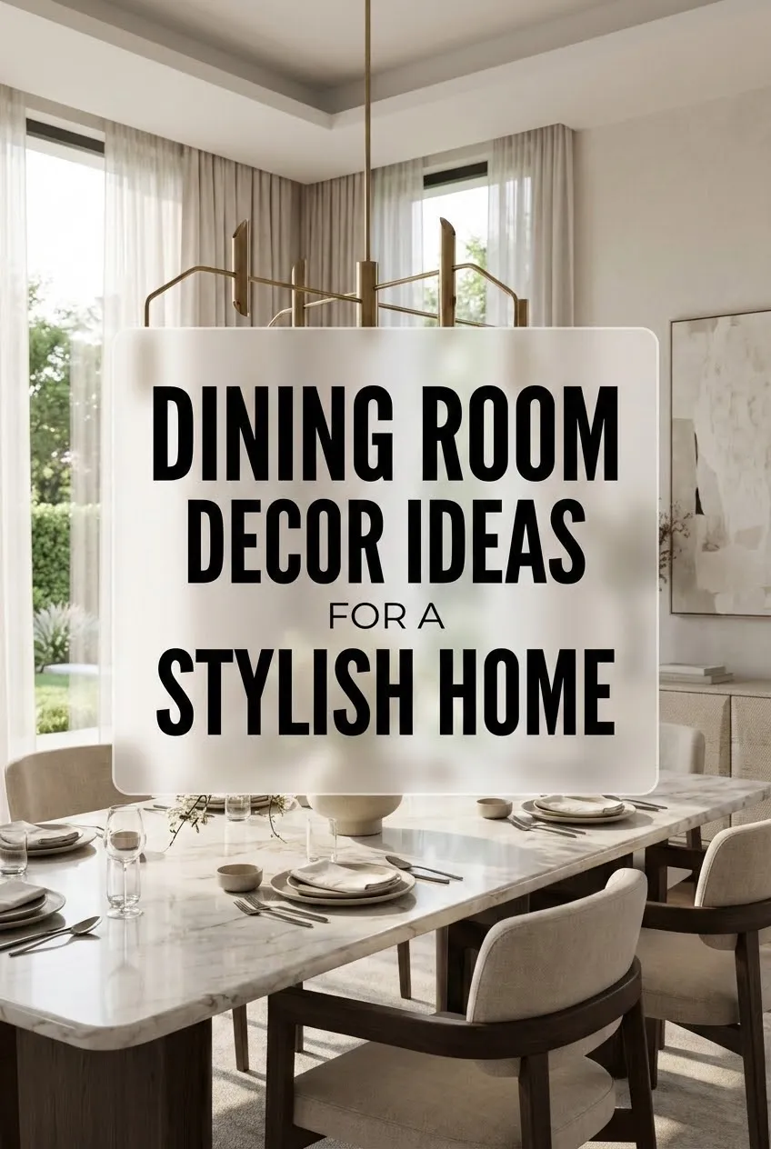 Dining Room Decor Ideas for a Stylish Home