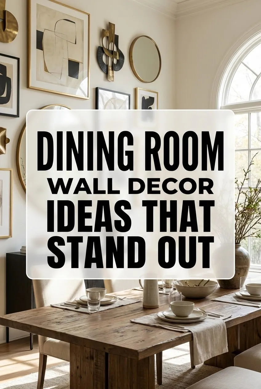 Dining Room Wall Decor Ideas That Stand Out