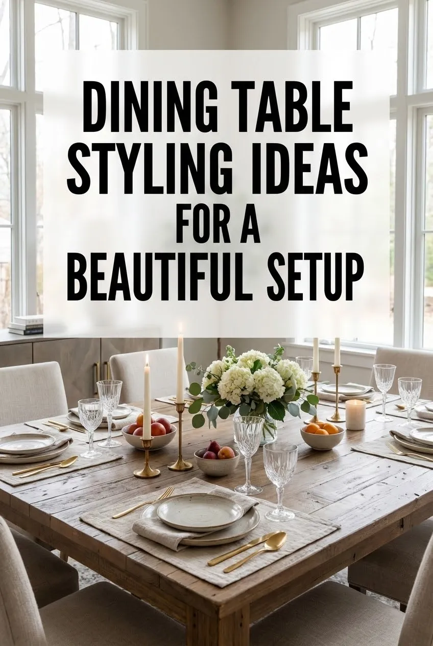 Dining Table Styling Ideas for a Beautiful Setup