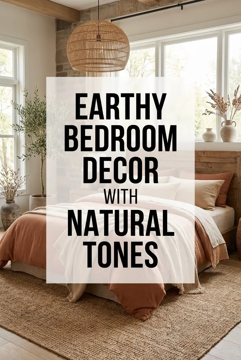 Earthy Bedroom Decor with Natural Tones