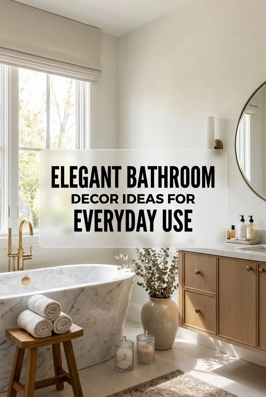Elegant Bathroom Decor Ideas for Everyday Use
