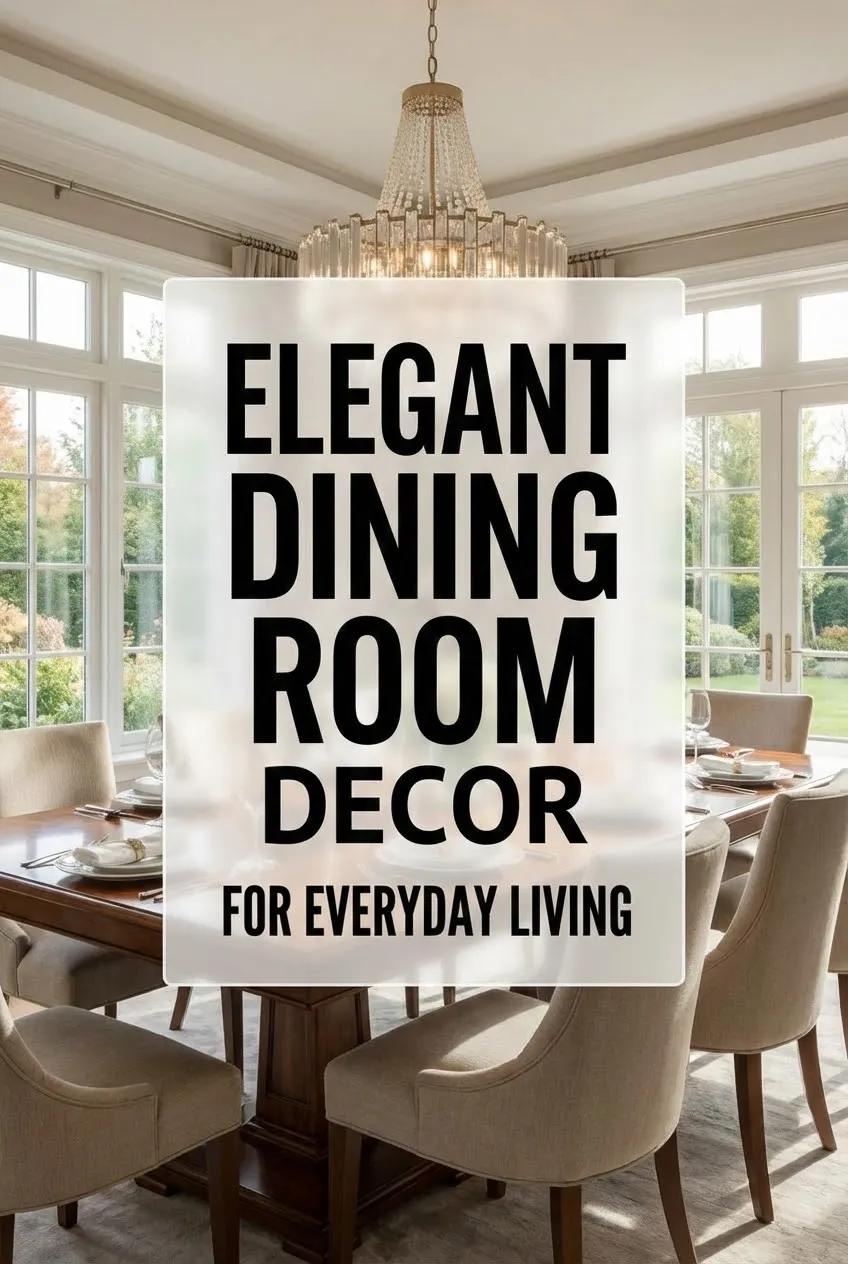 Elegant Dining Room Decor for Everyday Living