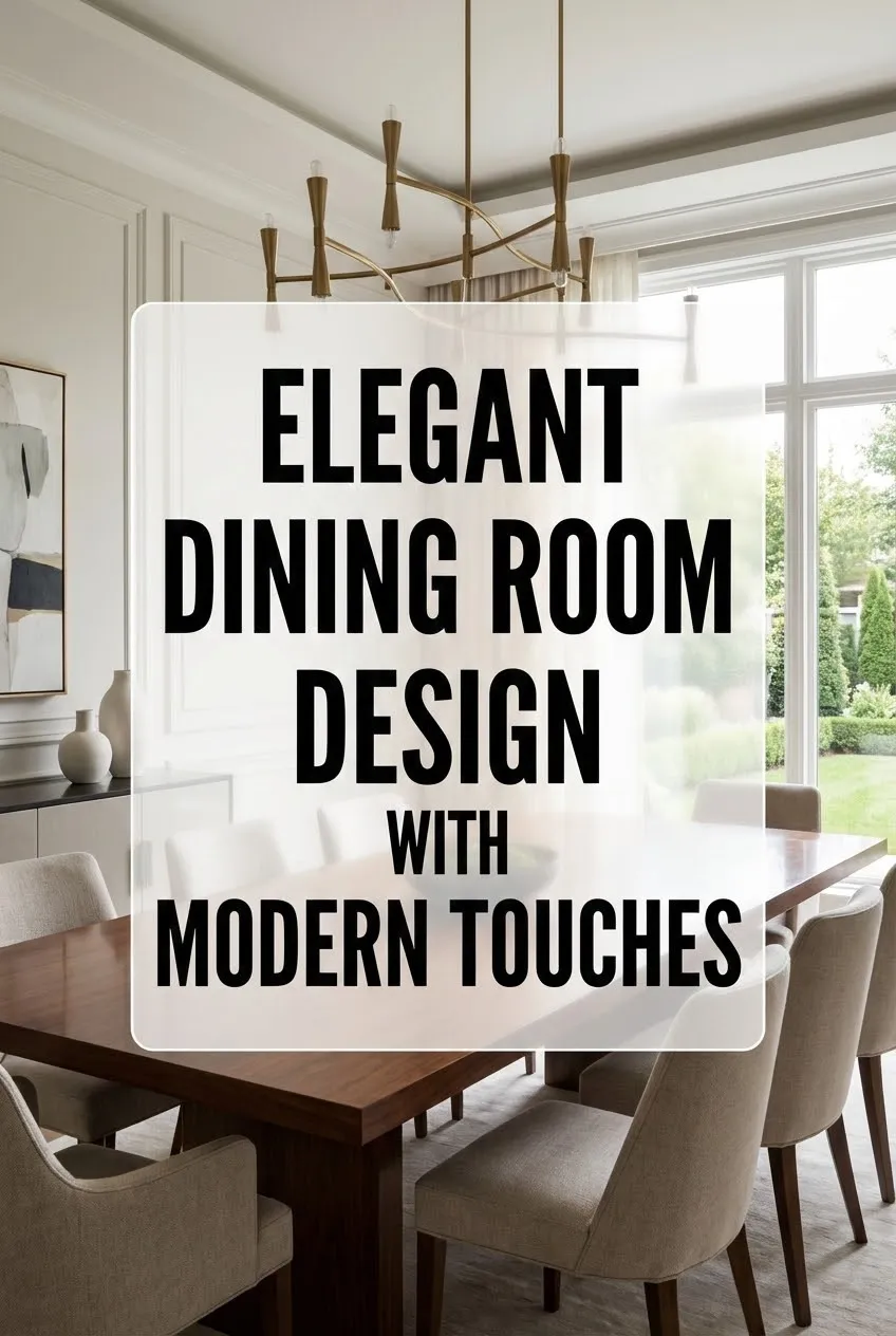 Elegant Dining Room Design with Modern Touches