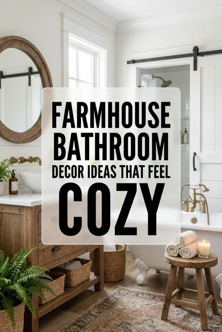 Farmhouse Bathroom Decor Ideas That Feel Cozy