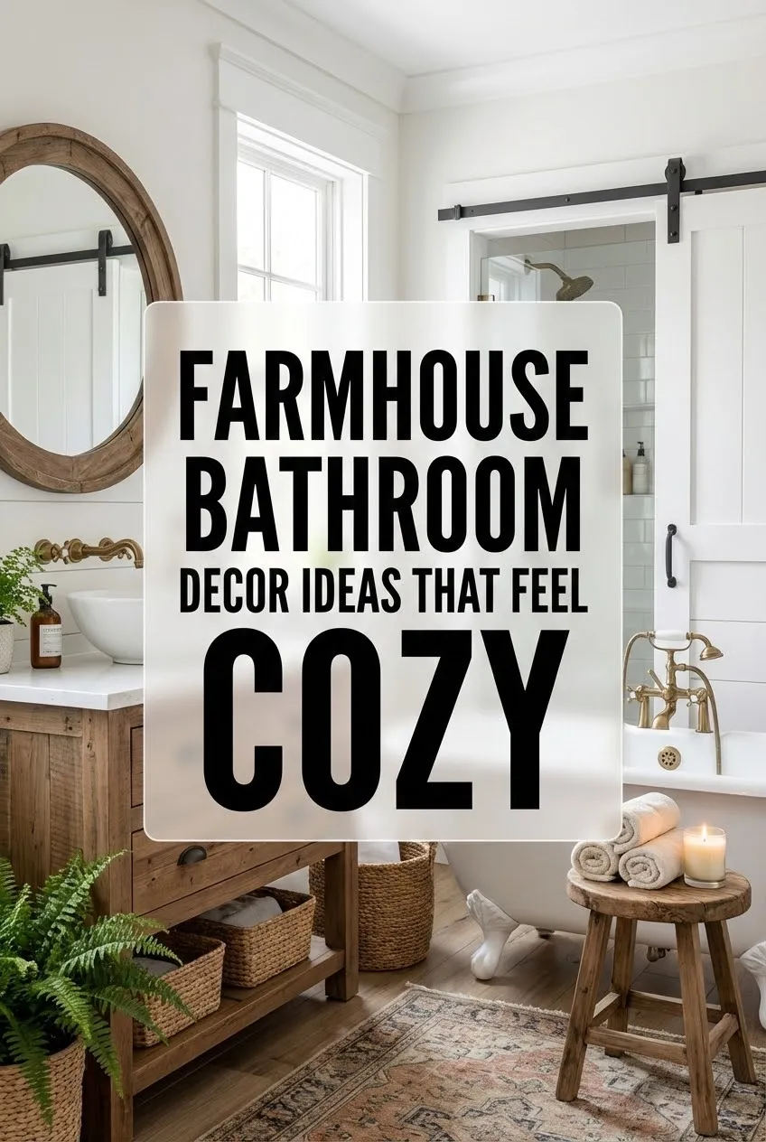 Farmhouse Bathroom Decor Ideas That Feel Cozy