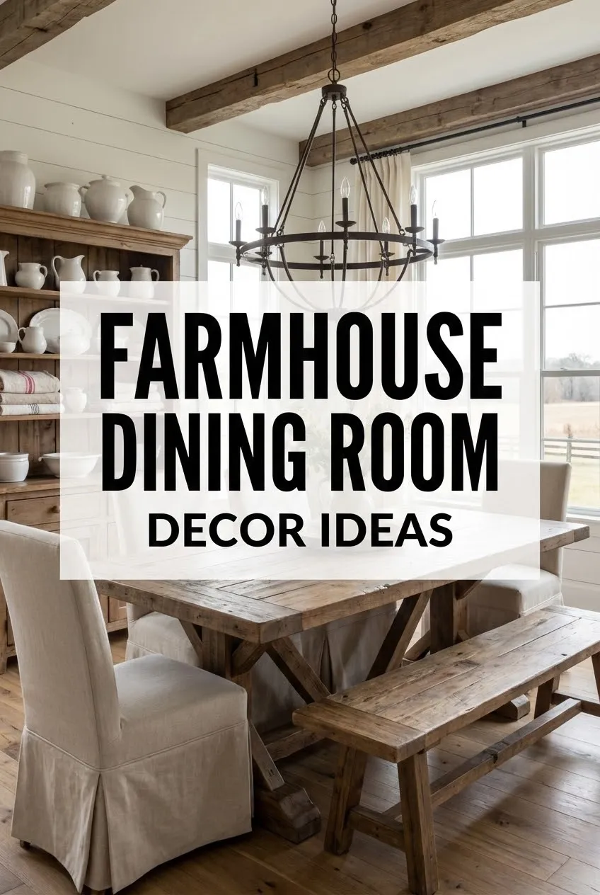 Farmhouse Dining Room Decor Ideas