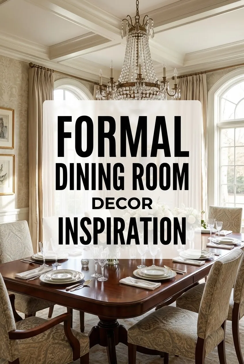 Formal Dining Room Decor Inspiration