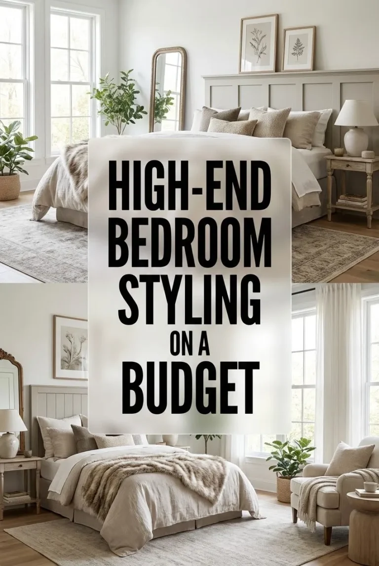High-End Bedroom Styling on a Budget