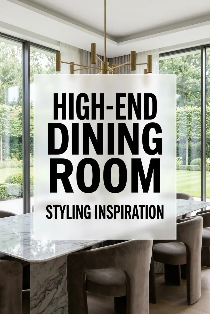 High End Dining Room Styling Inspiration