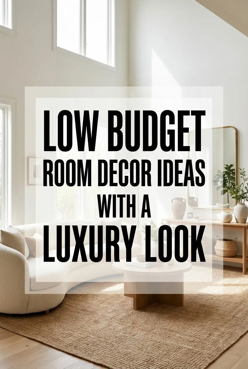 Low Budget Room Decor Ideas with a Luxury Look