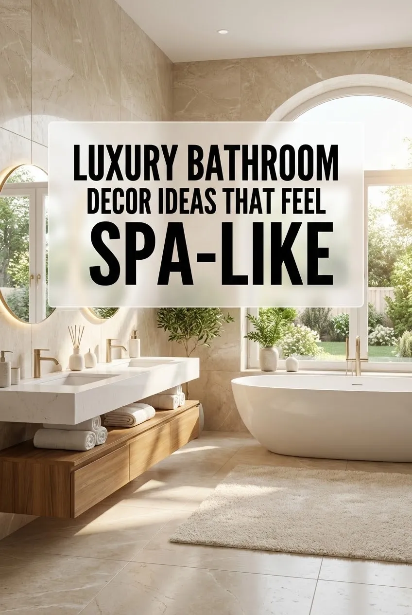 Luxury Bathroom Decor Ideas That Feel Spa Like