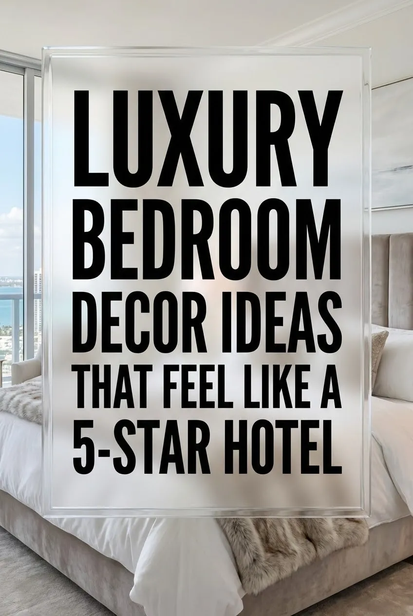 Luxury Bedroom Decor Ideas That Feel Like a 5 Star Hotel