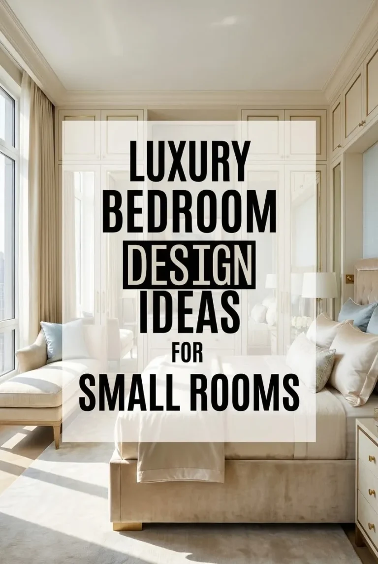 Luxury Bedroom Design Ideas for Small Rooms
