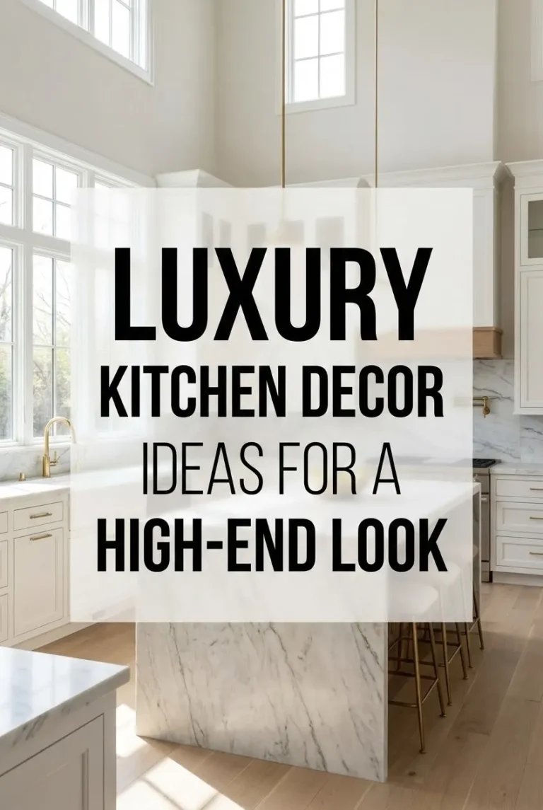 Luxury Kitchen Decor Ideas for a High-End Look