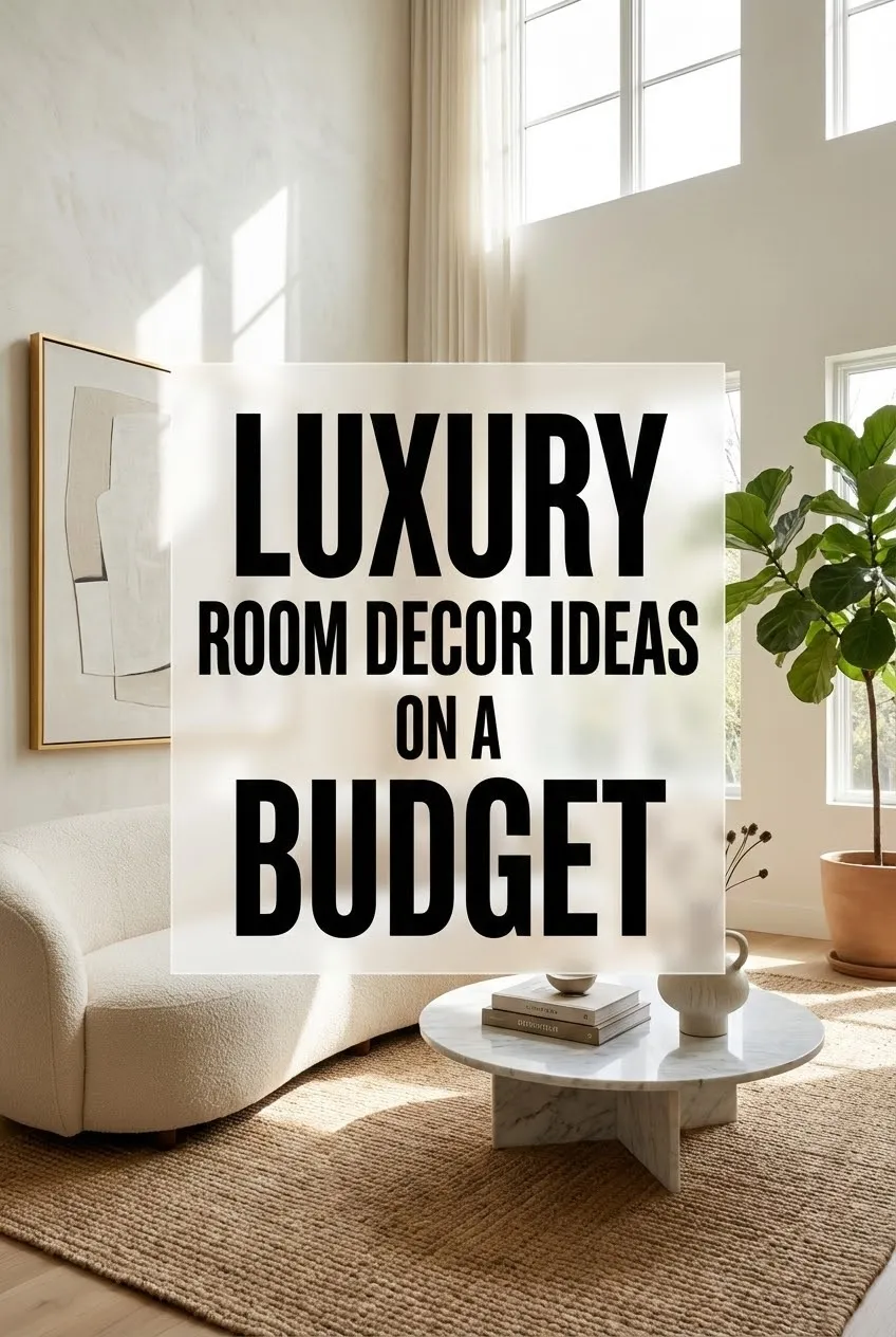 Luxury Room Decor Ideas on a Budget