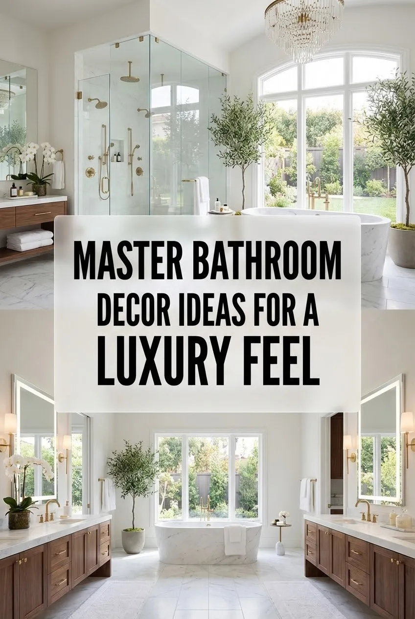 Master Bathroom Decor Ideas for a Luxury Feel