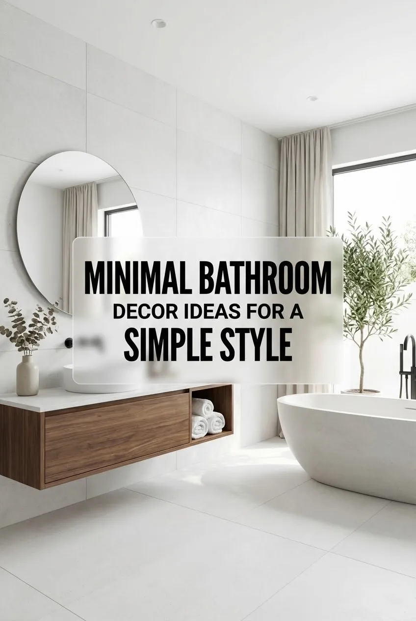 Minimal Bathroom Decor Ideas for a Simple Style