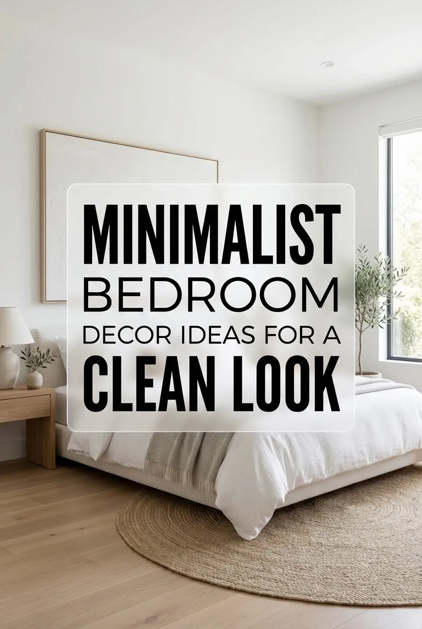 Minimalist Bedroom Decor Ideas for a Clean Look