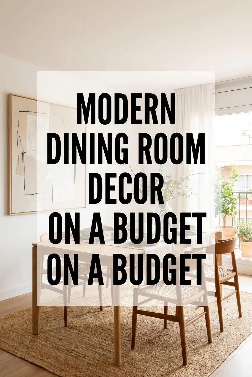 Modern Dining Room Decor on a Budget