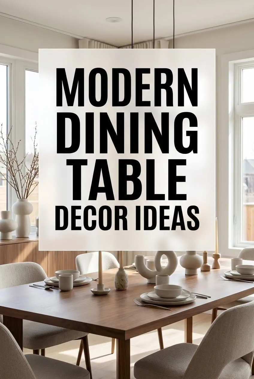 Modern Dining Table Decor Ideas