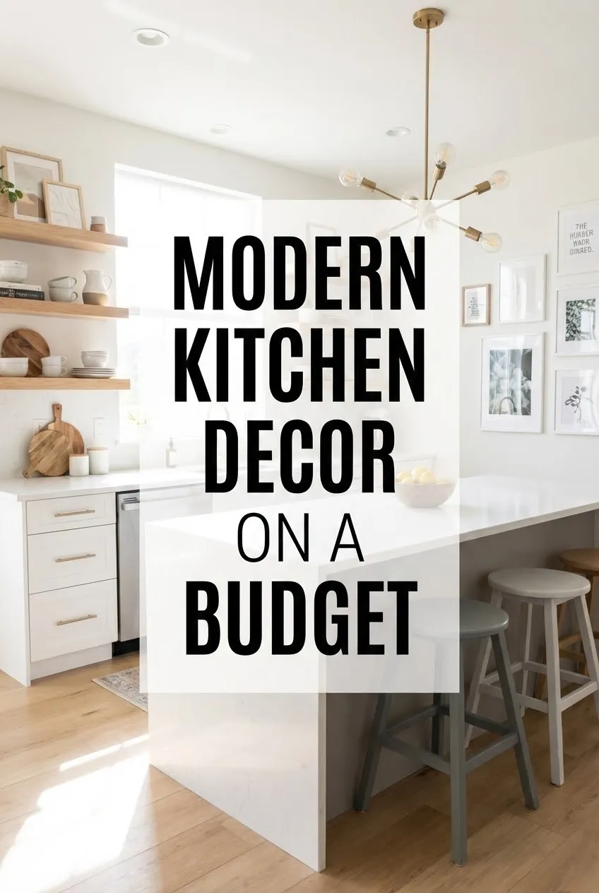 Modern Kitchen Decor on a Budget