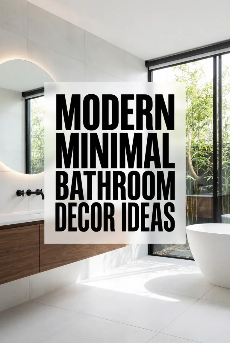 Modern Minimal Bathroom Decor Ideas