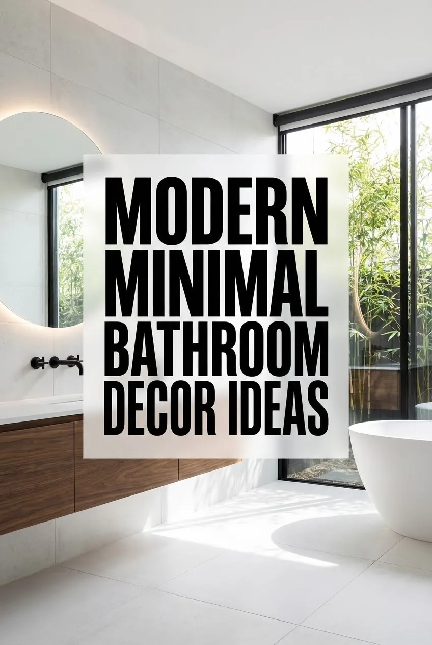 Modern Minimal Bathroom Decor Ideas