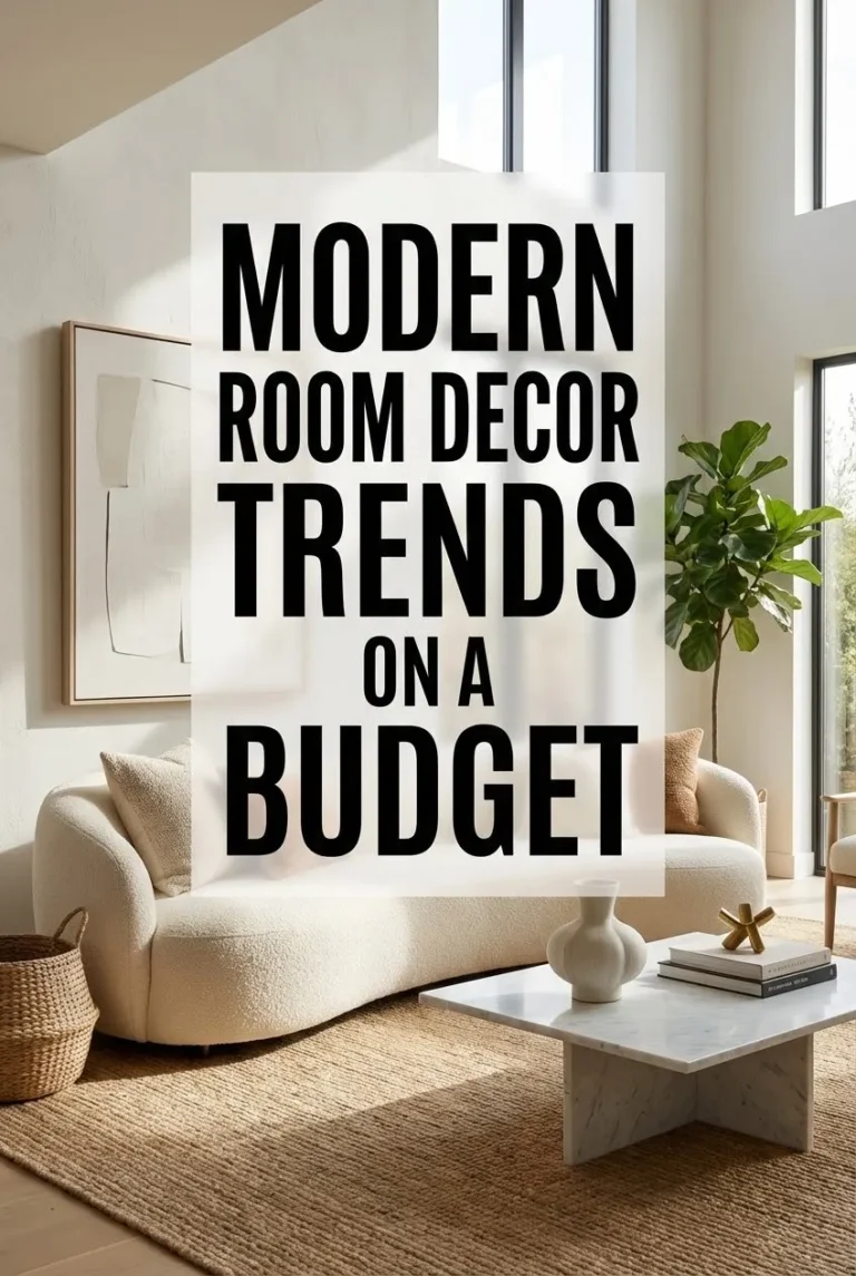 Modern Room Decor Trends on a Budget