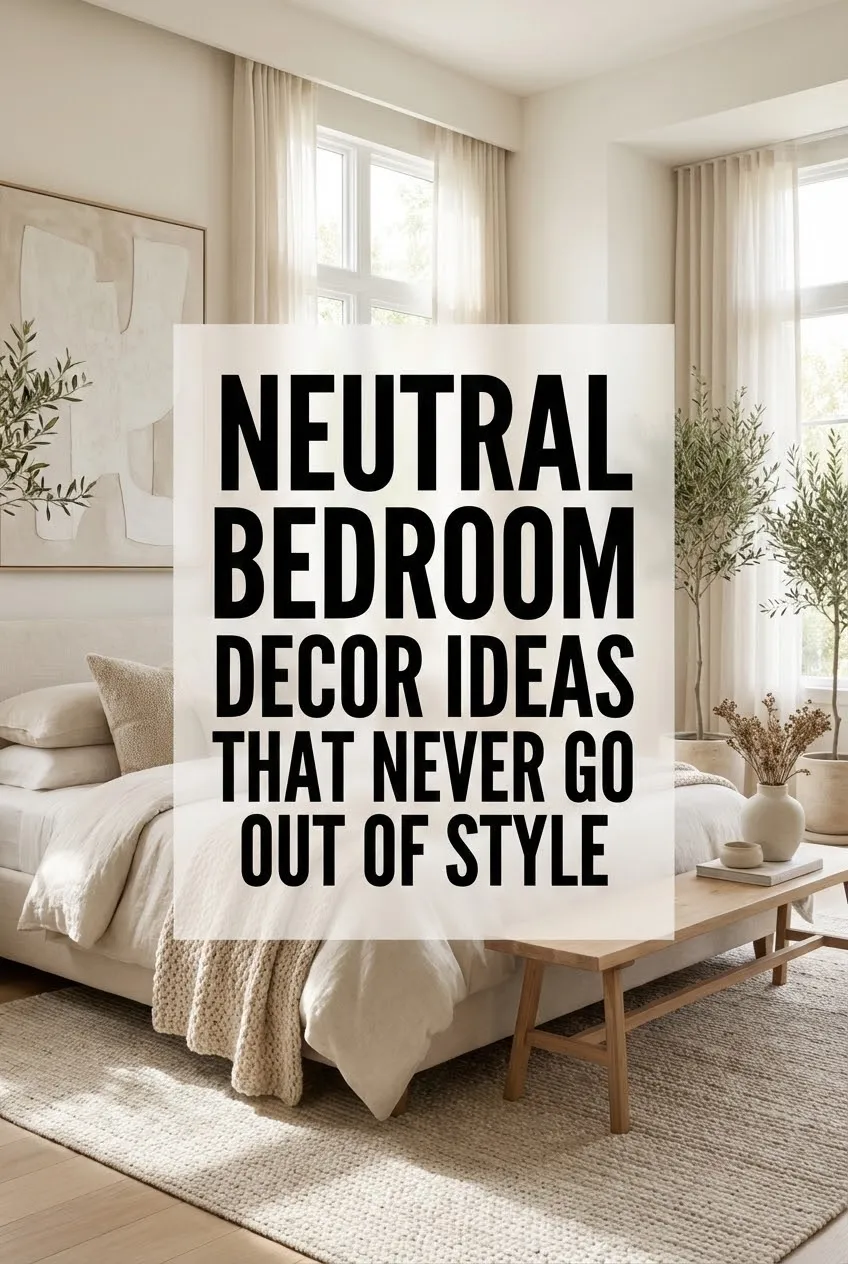 Neutral Bedroom Decor Ideas That Never Go Out of Style