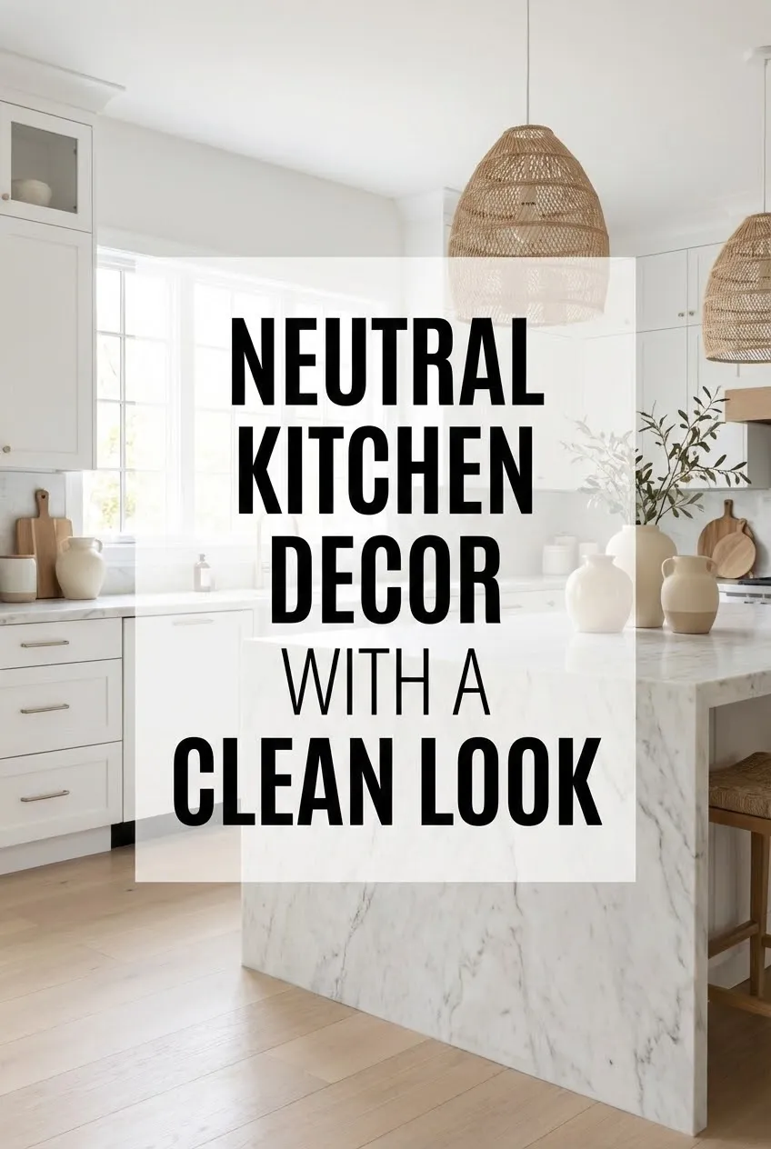 Neutral Kitchen Decor with a Clean Look