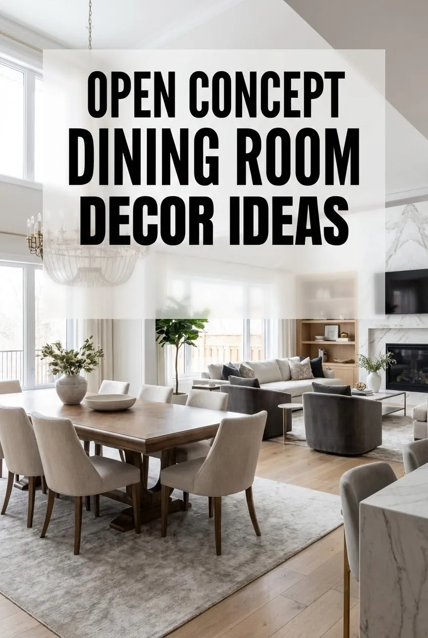 Open Concept Dining Room Decor Ideas