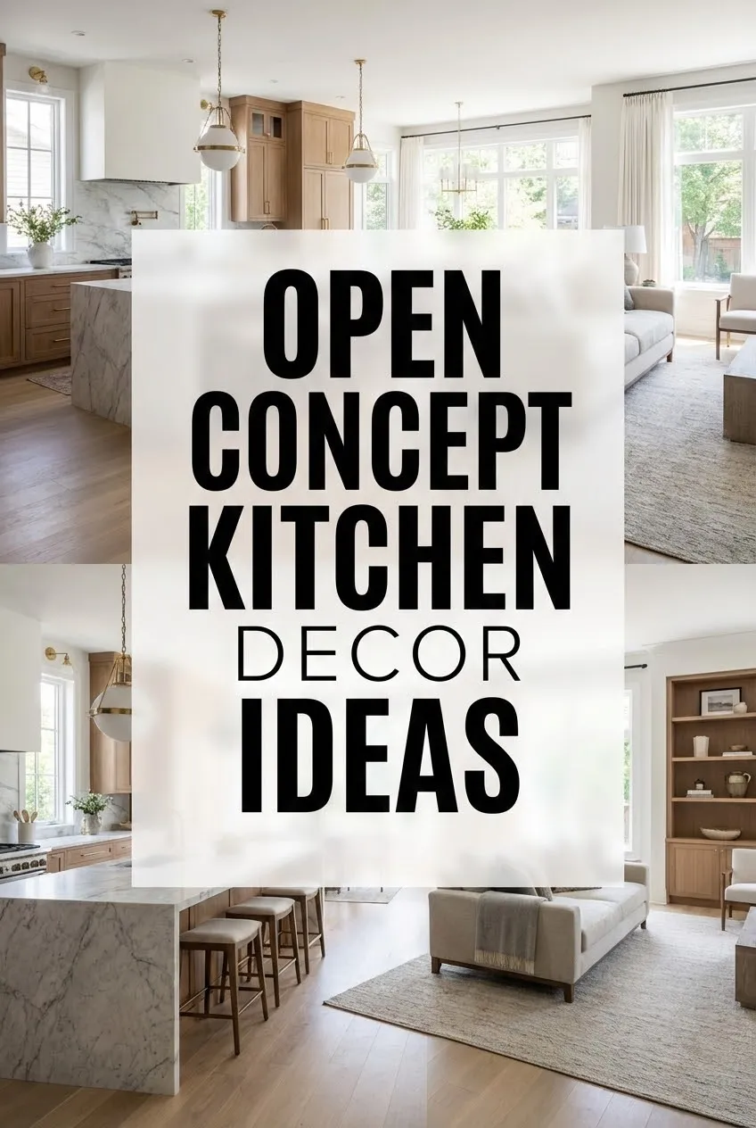 Open Concept Kitchen Decor Ideas