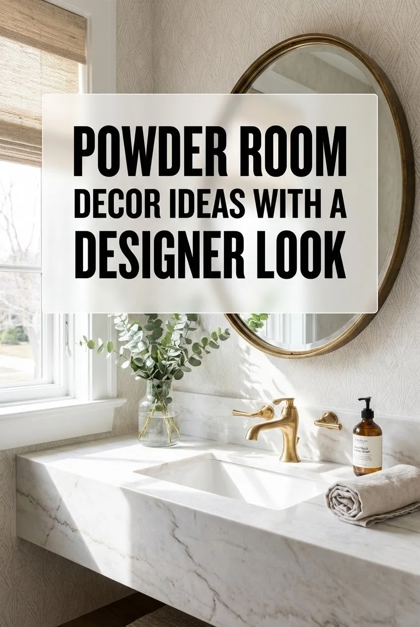 Powder Room Decor Ideas with a Designer Look