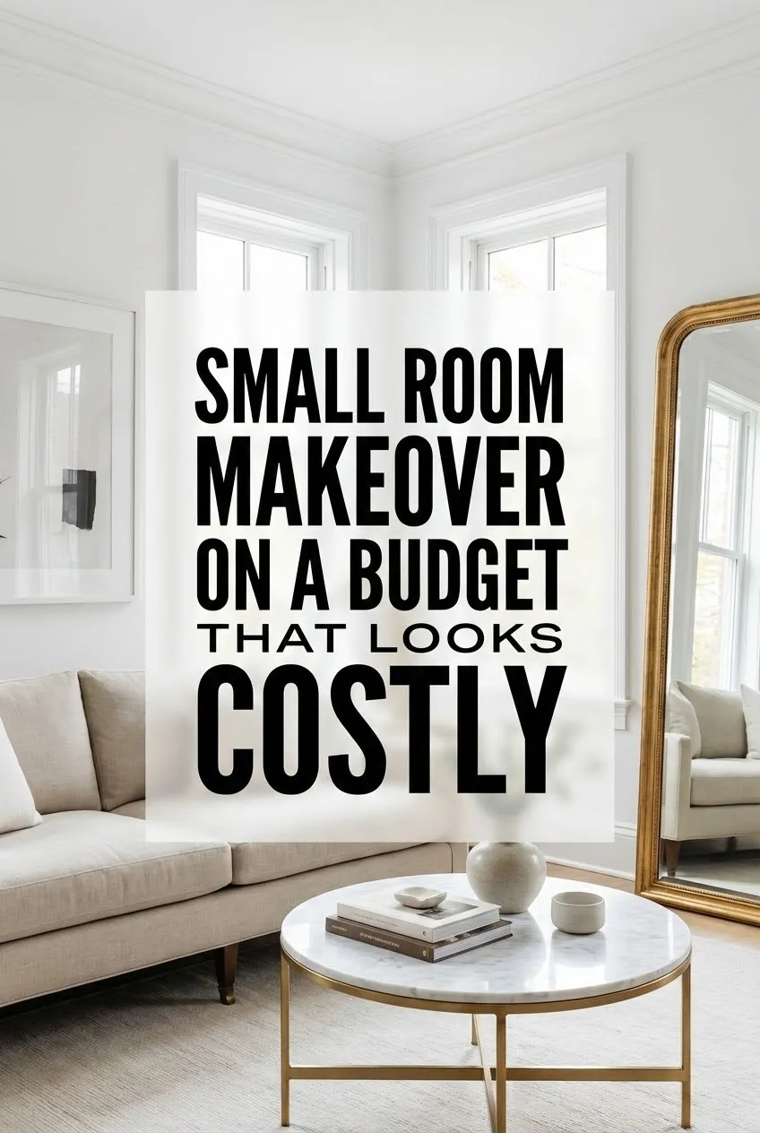 Small Room Makeover on a Budget That Looks Costly