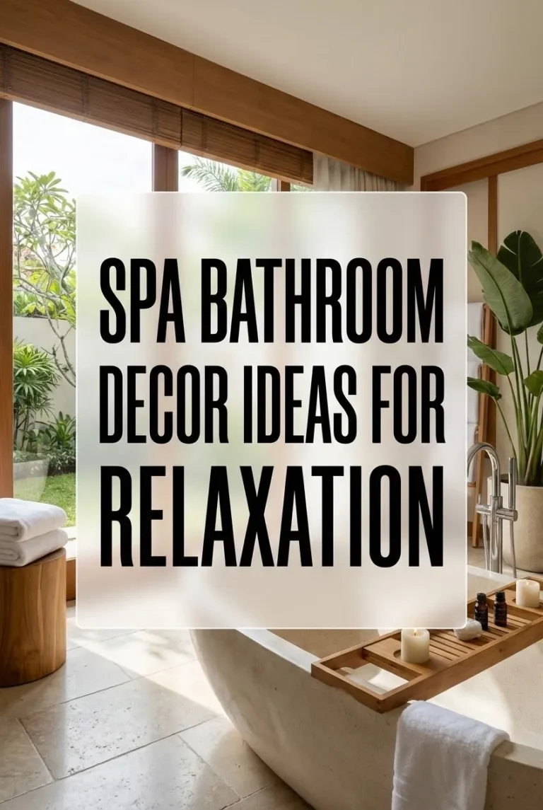 Spa Bathroom Decor Ideas for Relaxation